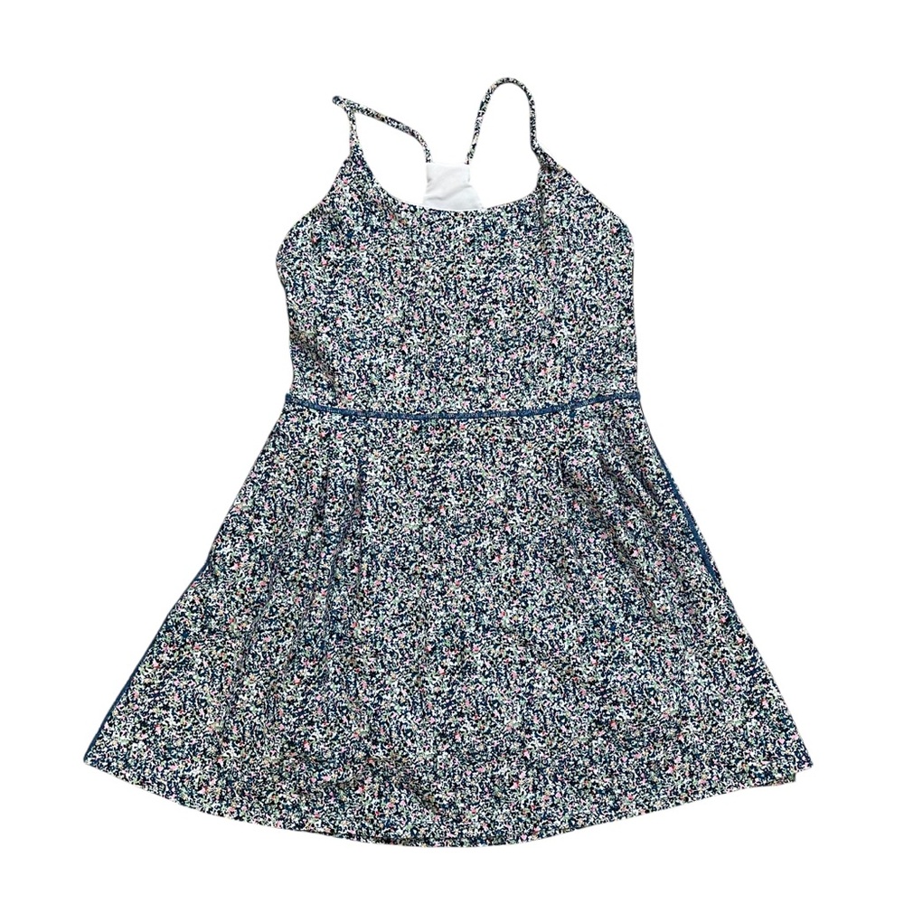 Sage Collective Fit & Flare Racerback Active Dress Floral Built In Shorts